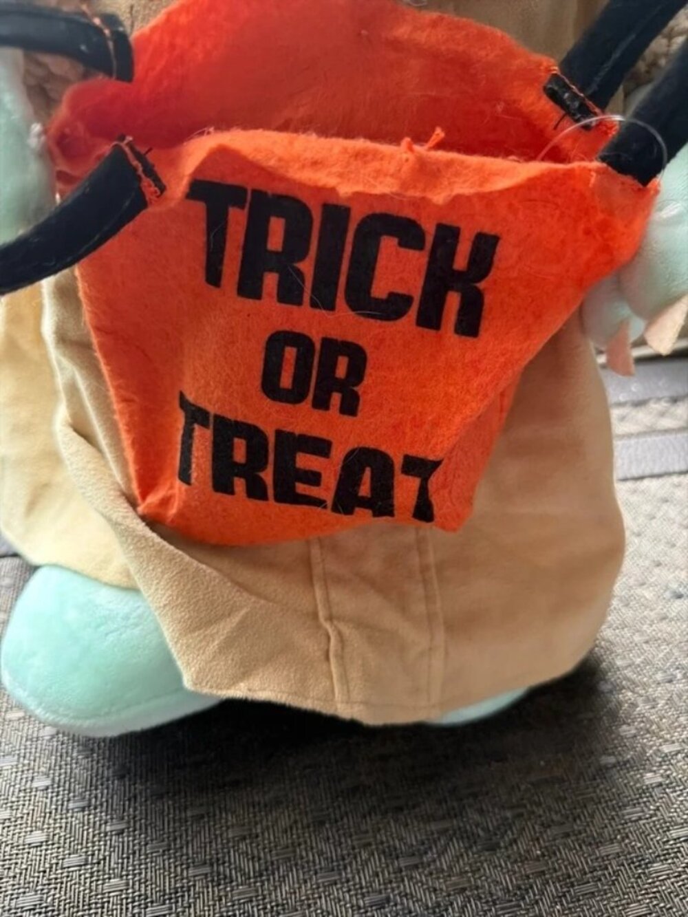 Large Star Wars Grogu Baby Yoda Halloween Trick or Treat Plush Greeter - Picture 3 of 7